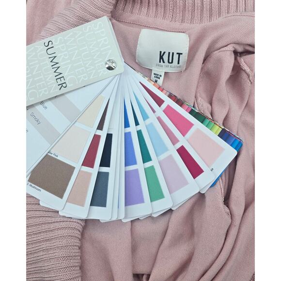 Kut Fron The Kloth Dusty Pink Waterfall Cardigan - Picture 4 of 5